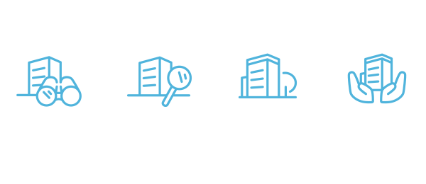 1　SELECT　選定 2　RESEARCH　調査 3　CREATE　リノベーション 4　SAVE　維持管理